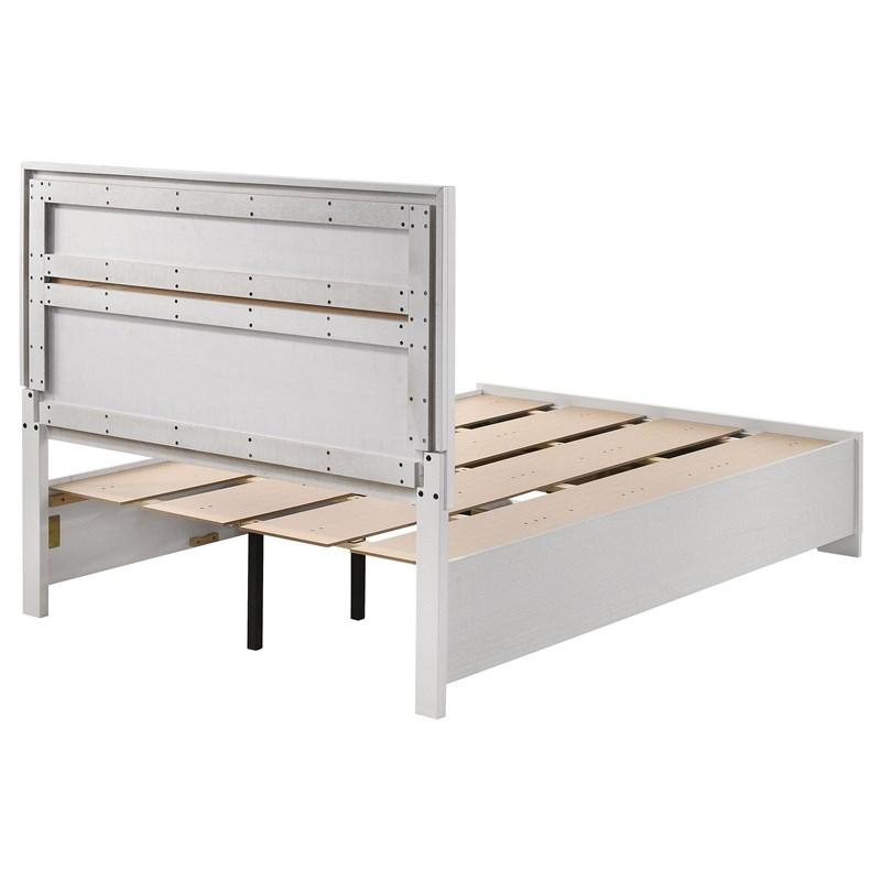 Large Picture of Coaster Furniture Miranda 205111F 51-inch Wood Full Storage Panel Bed - White