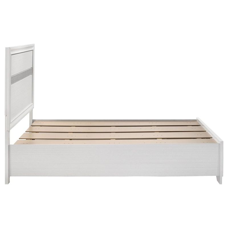 Large Picture of Coaster Furniture Miranda 205111F 51-inch Wood Full Storage Panel Bed - White