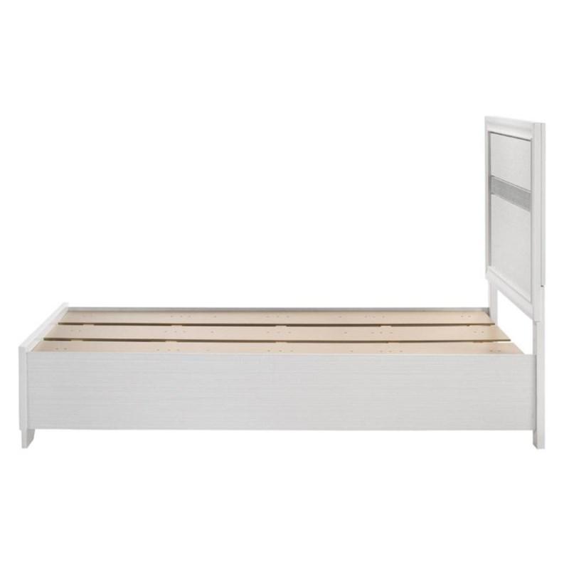 Large Picture of Coaster Furniture Miranda 205111T 51-inch Wood Twin Storage Panel Bed - White