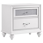 Coaster Furniture Barzini 205892 2-Drawer Nightstand - White