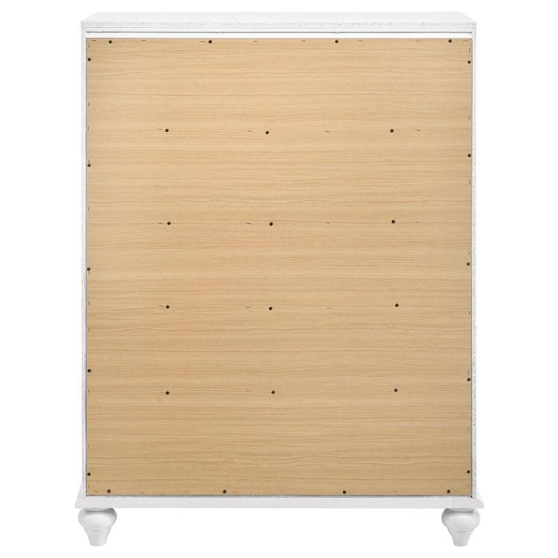 Large Picture of Coaster Furniture Barzini 205895 5-Drawer Bedroom Chest - White