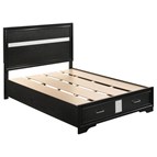 Coaster Furniture Miranda 206361F 51-inch Wood Full Storage Panel Bed - Black