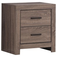 Coaster Furniture Brantford 207042 2-Drawer Nightstand - Barrel Oak (Nightstands - 2 Drawers)