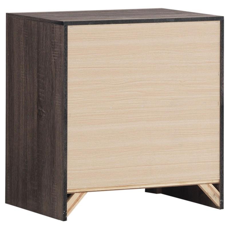 Large Picture of Coaster Furniture Brantford 207042 2-Drawer Nightstand - Barrel Oak
