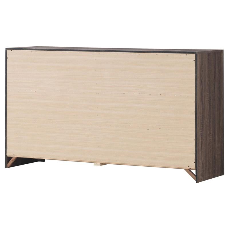 Large Picture of Coaster Furniture Brantford 207043 6-Drawer Dresser - Barrel Oak