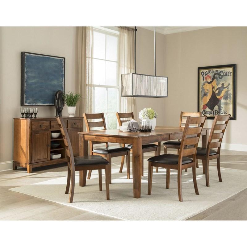 Large Picture of Intercon Furniture Kona KA-TA-4278B-BDY-C Butterfly Leaf Dining Table - Brandy