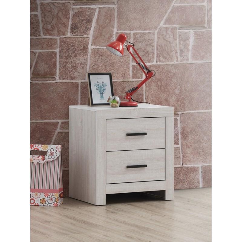 Large Picture of Coaster Furniture Brantford 207052 2-Drawer Nightstand - Coastal White