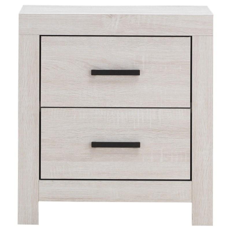 Large Picture of Coaster Furniture Brantford 207052 2-Drawer Nightstand - Coastal White