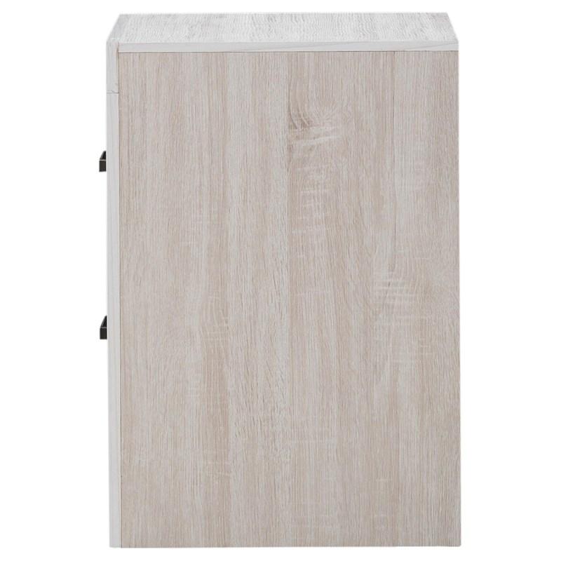 Large Picture of Coaster Furniture Brantford 207052 2-Drawer Nightstand - Coastal White