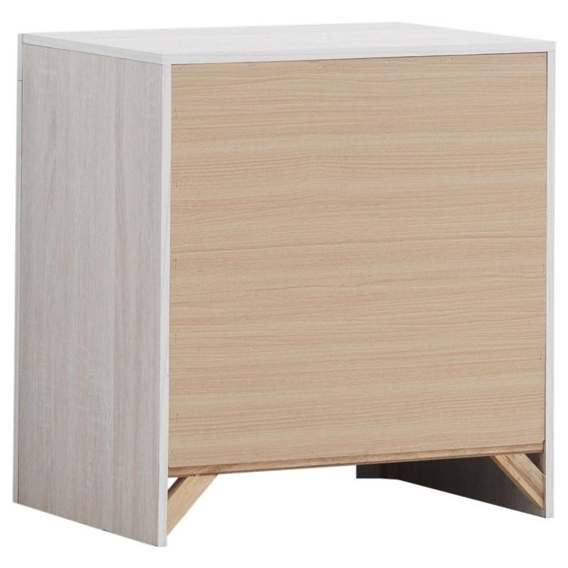 Large Picture of Coaster Furniture Brantford 207052 2-Drawer Nightstand - Coastal White