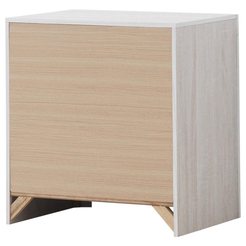 Large Picture of Coaster Furniture Brantford 207052 2-Drawer Nightstand - Coastal White
