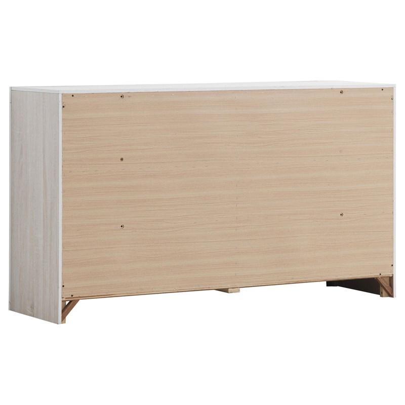 Large Picture of Coaster Furniture Brantford 207053 6-Drawer Dresser - Coastal White