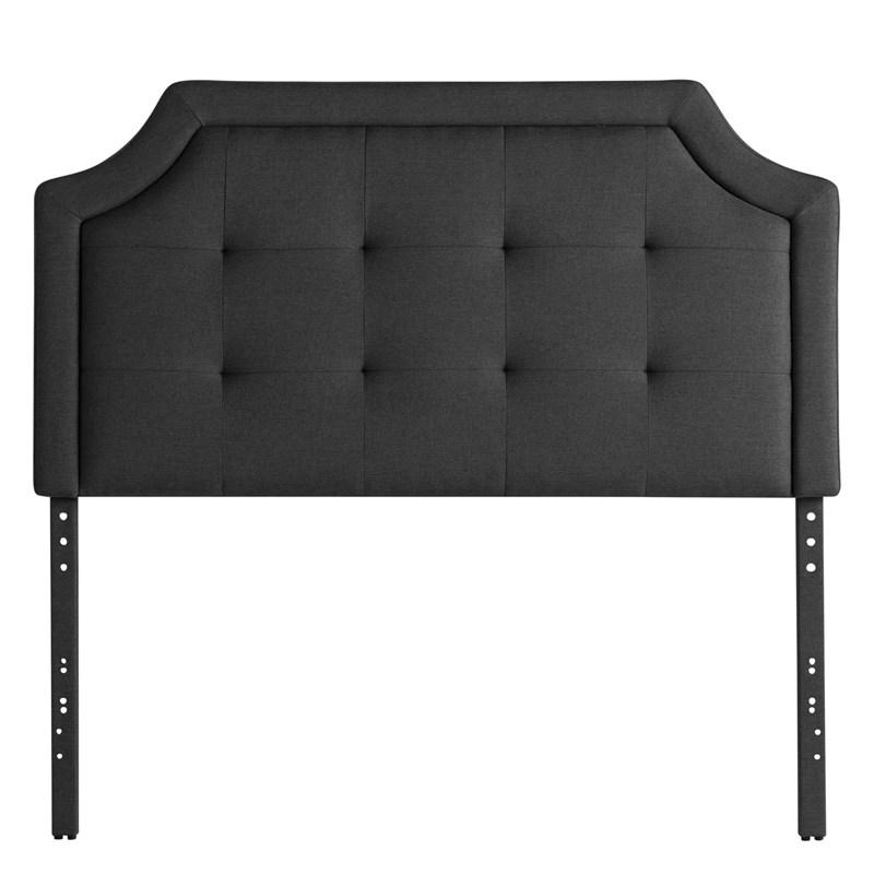 Malouf Carlisle Upholstered Headboard - Charcoal (Twin)