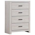 Coaster Furniture Brantford 207055 4-Drawer Bedroom Chest - Coastal White