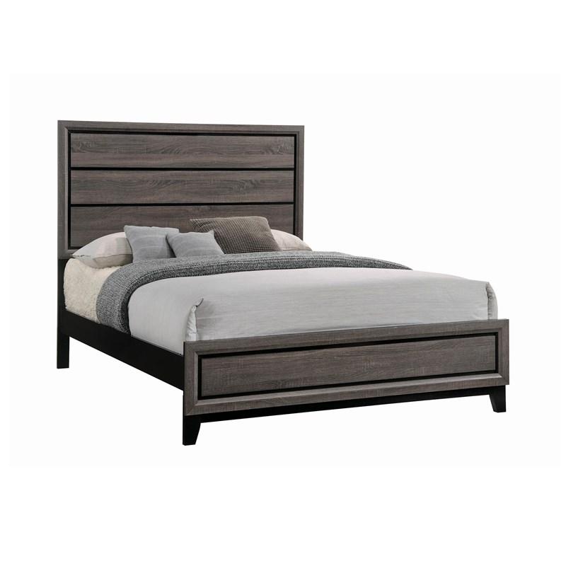 Coaster Furniture Watson 212421F Wood Full Panel Bed - Grey Oak