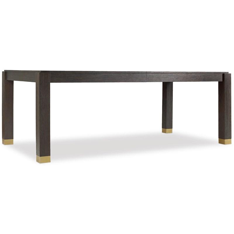 Hooker Furniture 1600-75200A-DKW Curata Rectangle Dining Table with 2-20in Leaves