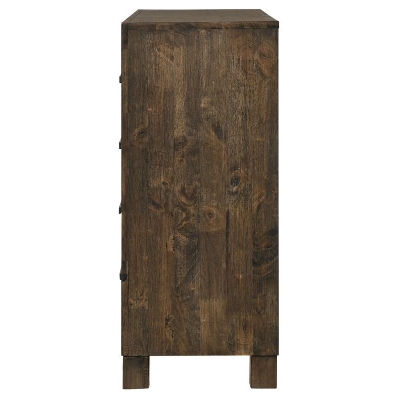 Large Picture of Coaster Furniture Woodmont 222633 8-Drawer Dresser - Rustic Golden Brown