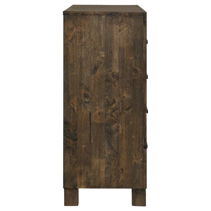 Large Picture of Coaster Furniture Woodmont 222633 8-Drawer Dresser - Rustic Golden Brown