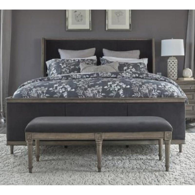Large Picture of Coaster Furniture Alderwood 223121KE King Upholstered Bed