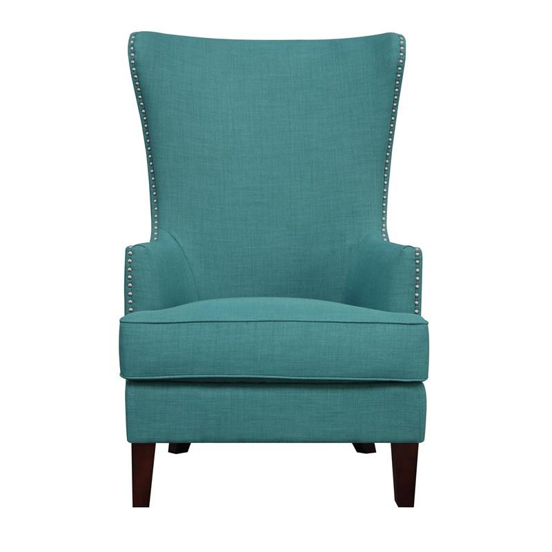 Large Picture of Elements International Kori Accent Chair - Heirloom Teal