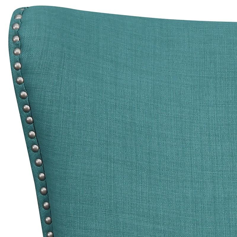 Large Picture of Elements International Kori Accent Chair - Heirloom Teal
