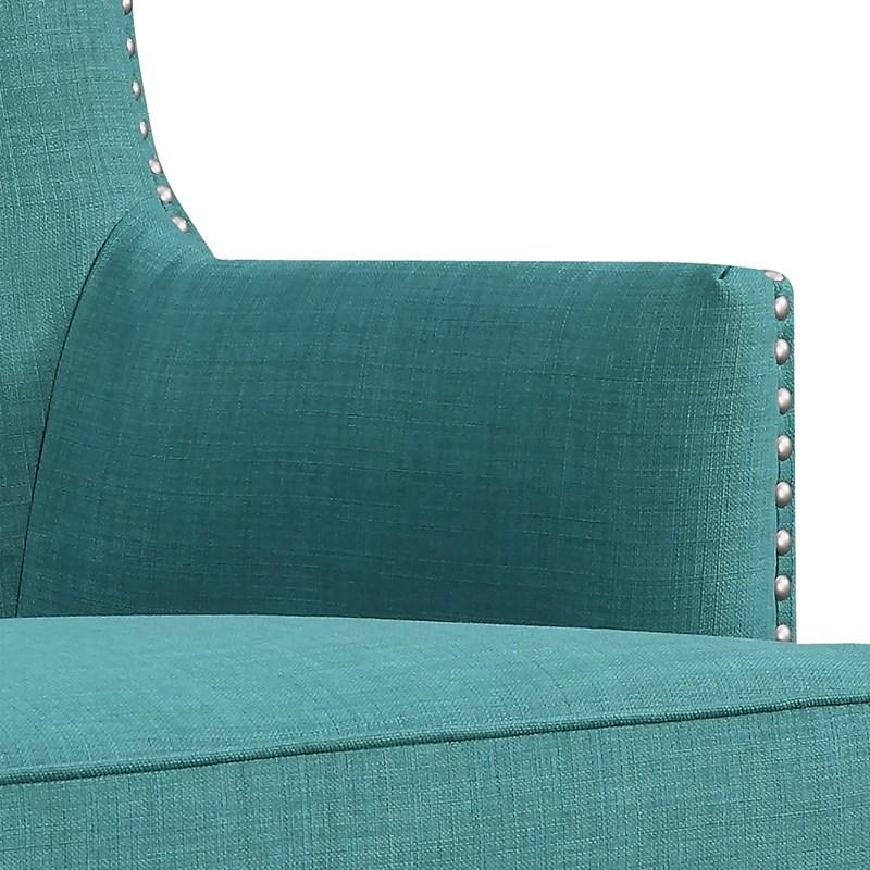 Large Picture of Elements International Kori Accent Chair - Heirloom Teal