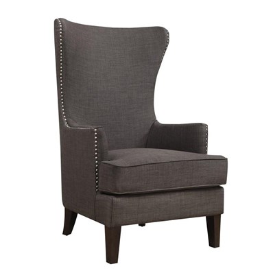 Elements International Kori Accent Chair - Heirloom Charcoal