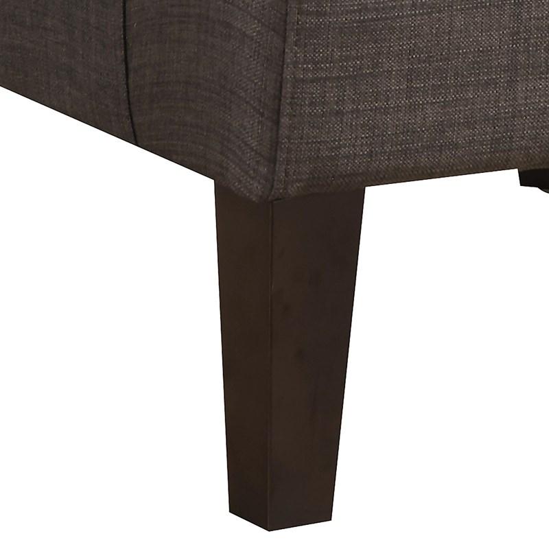 Large Picture of Elements International Kori Accent Chair - Heirloom Charcoal