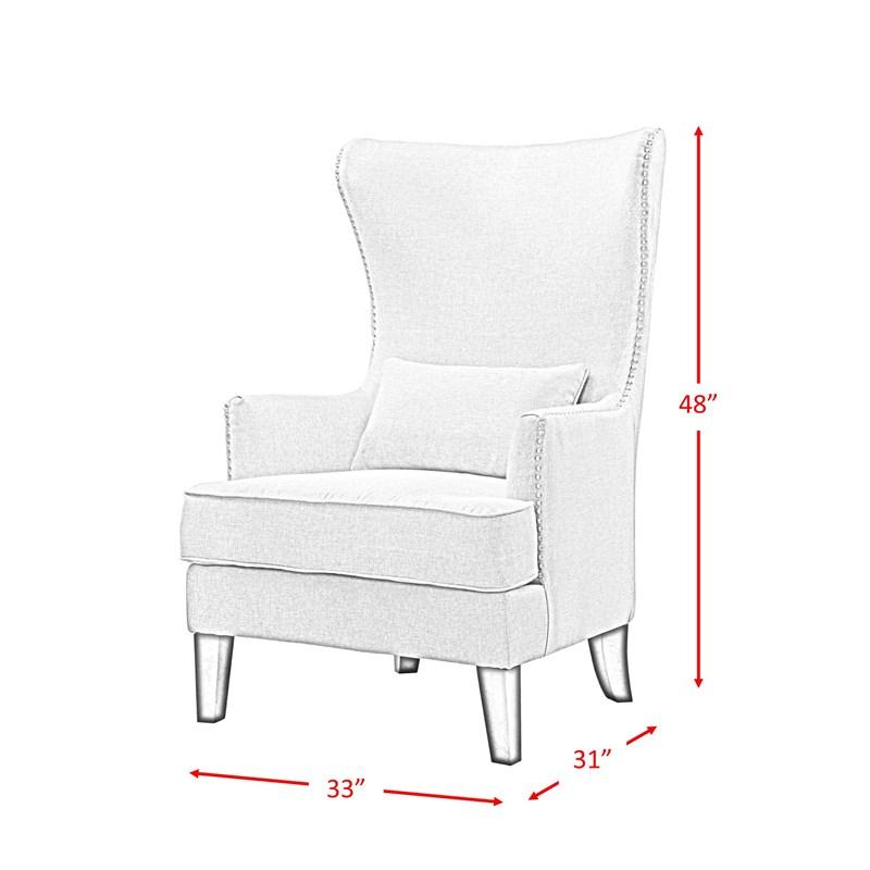 Large Picture of Elements International Kori Accent Chair - Heirloom Charcoal