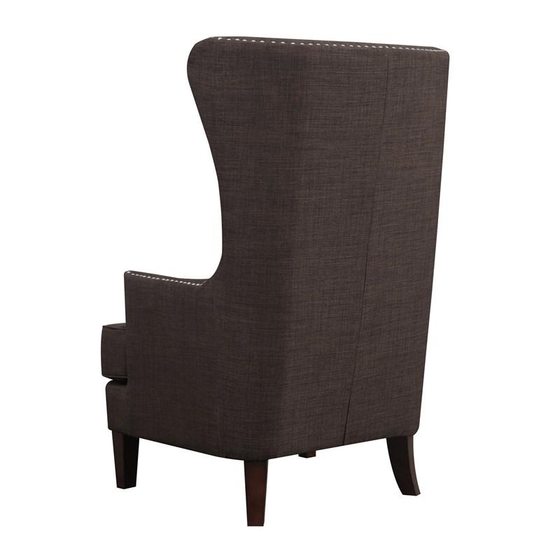 Large Picture of Elements International Kori Accent Chair - Chocolate