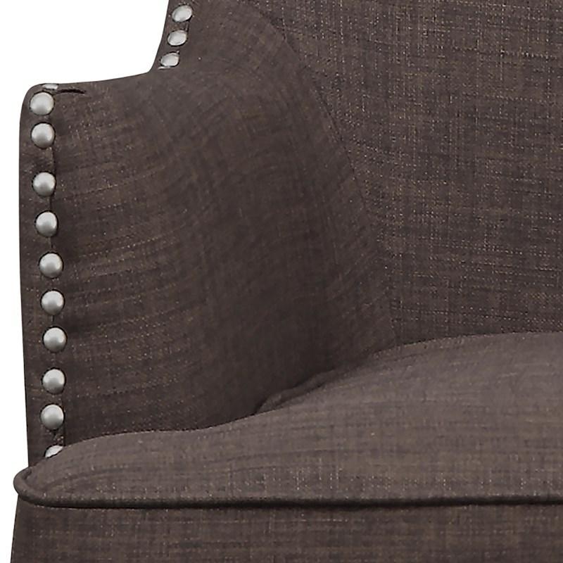 Large Picture of Elements International Kori Accent Chair - Chocolate
