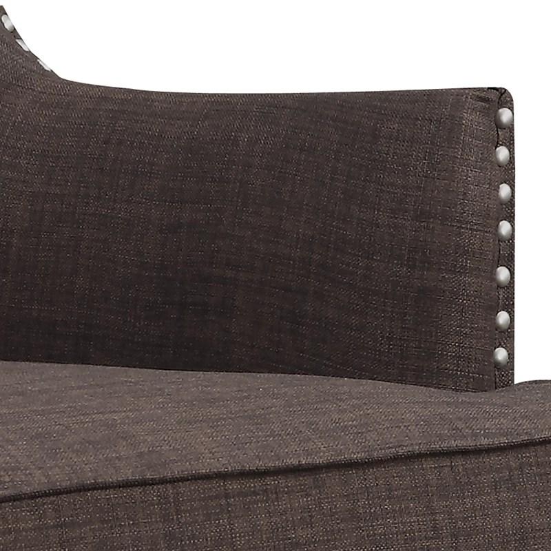 Large Picture of Elements International Kori Accent Chair - Chocolate