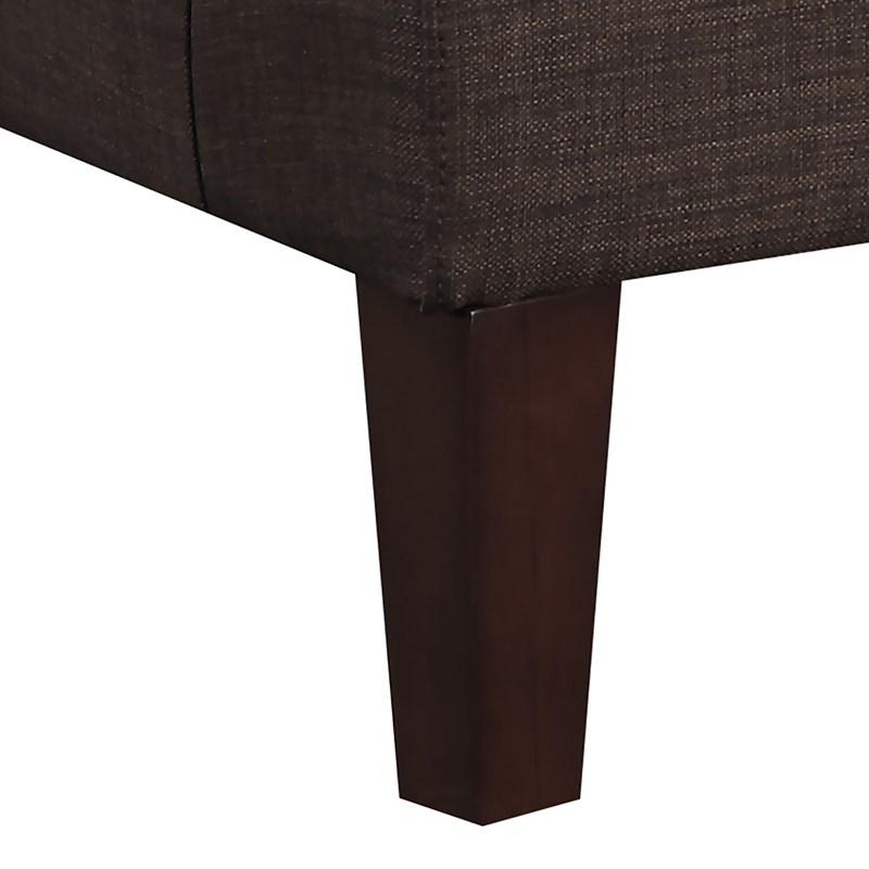 Large Picture of Elements International Kori Accent Chair - Chocolate