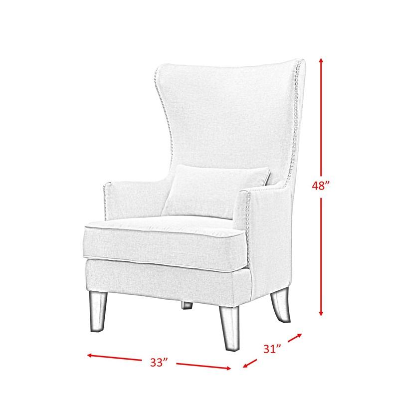 Large Picture of Elements International Kori Accent Chair - Berry