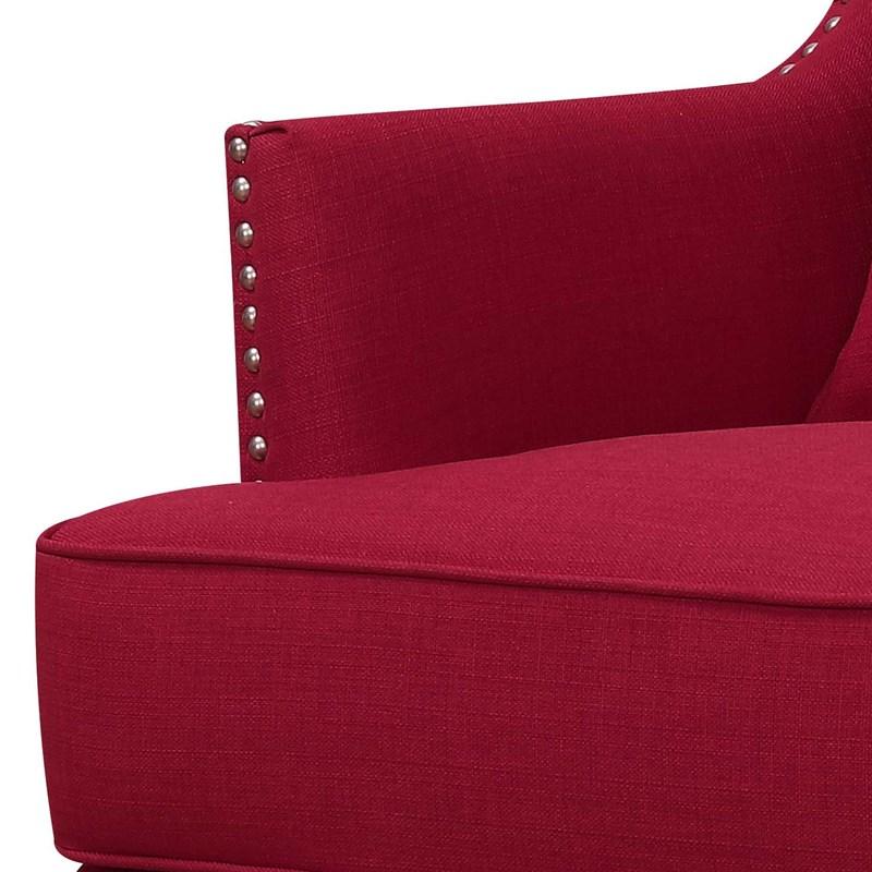 Large Picture of Elements International Kori Accent Chair - Berry
