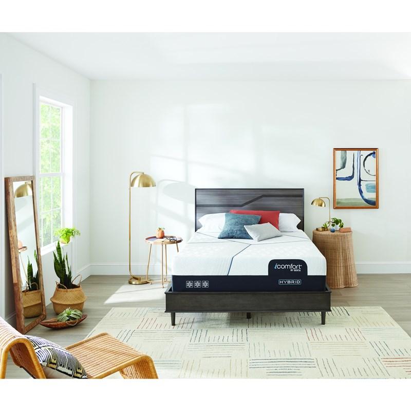 Large Picture of Serta CF3000 Medium Hybrid Mattress Set (Queen)