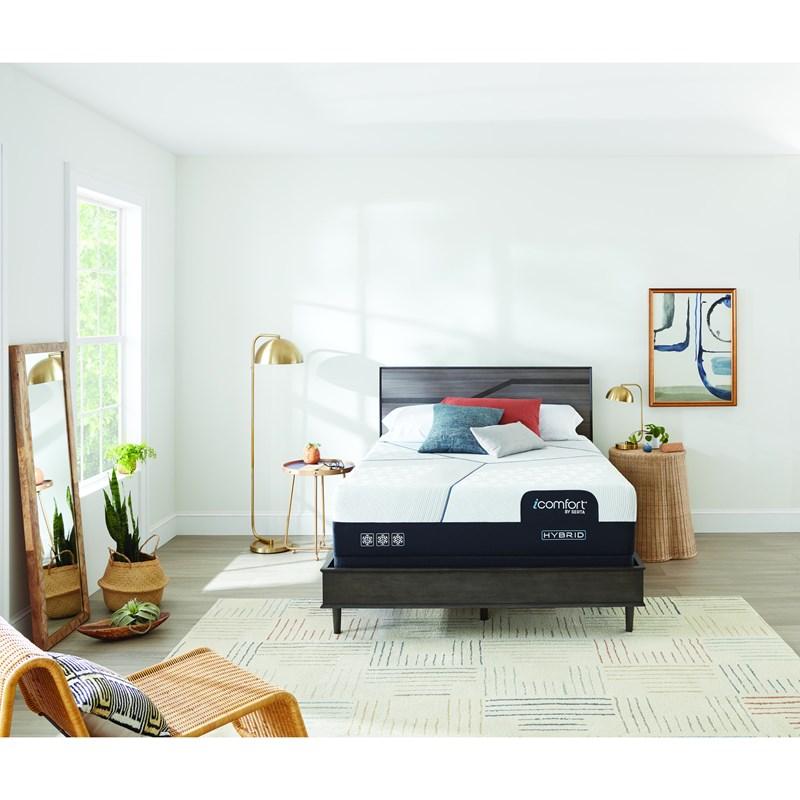 Large Picture of Serta CF3000 Medium Hybrid Mattress Set (Queen)
