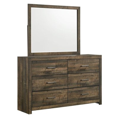 Elements International Bailey BY500DRMR Dresser and Mirror Set