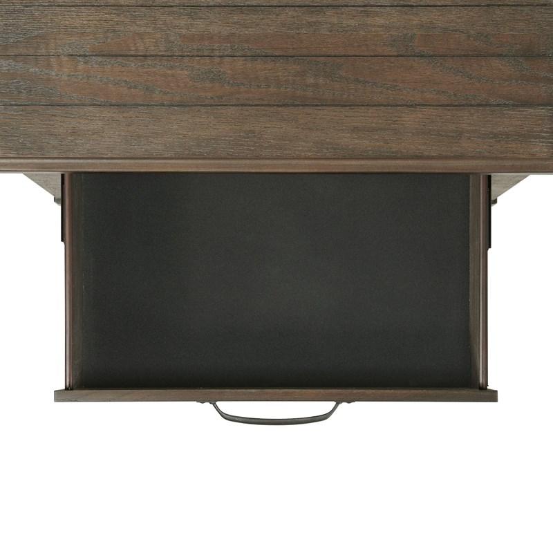Large Picture of Elements International Scott SC300NS Nightstand with USB Ports - Walnut