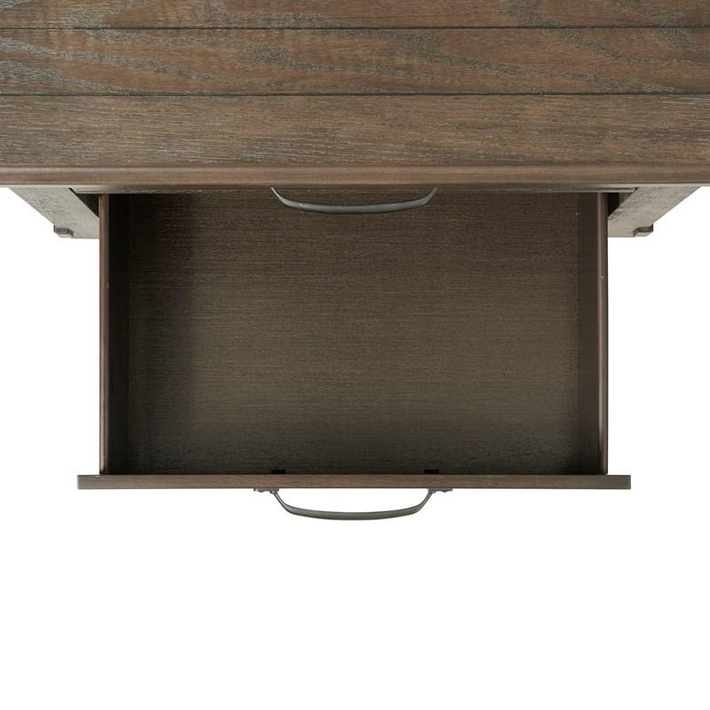 Large Picture of Elements International Scott SC300NS Nightstand with USB Ports - Walnut