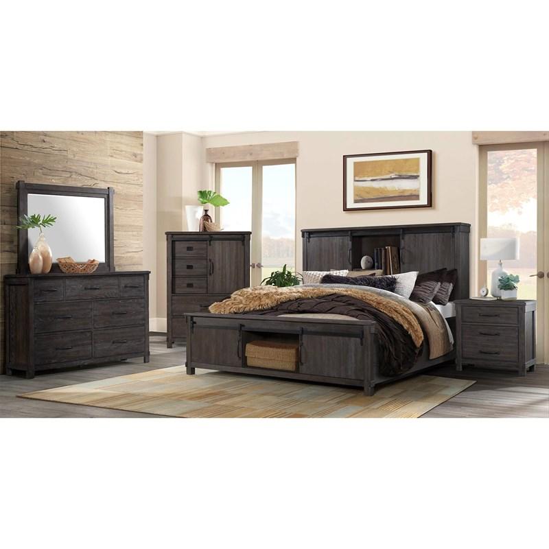 Large Picture of Elements International Scott SC300CH Gentlemen's Chest - Walnut