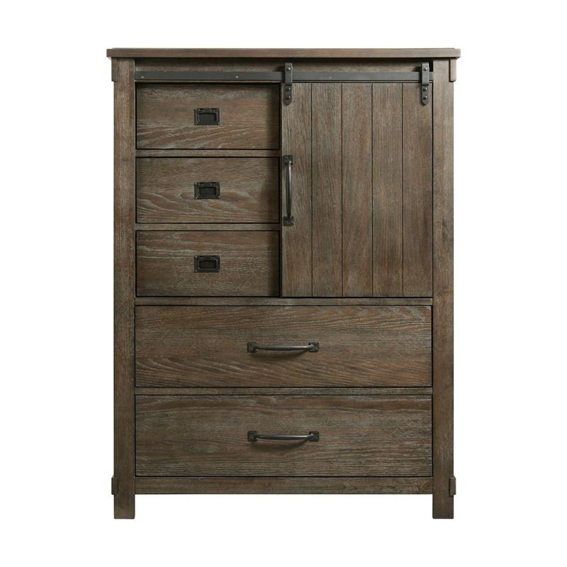Large Picture of Elements International Scott SC300CH Gentlemen's Chest - Walnut