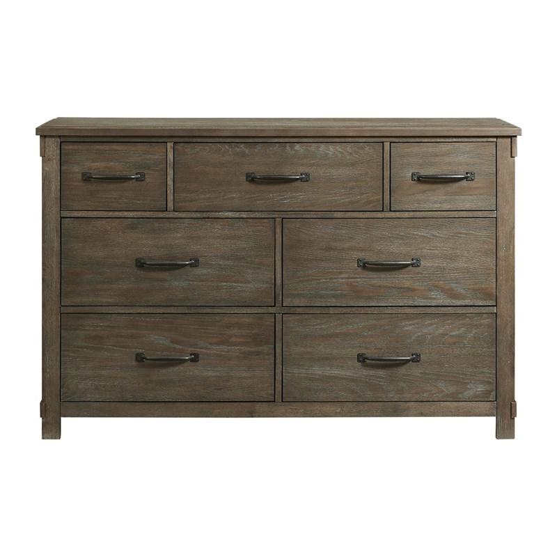 Large Picture of Elements International Scott SC300DR Dresser - Walnut