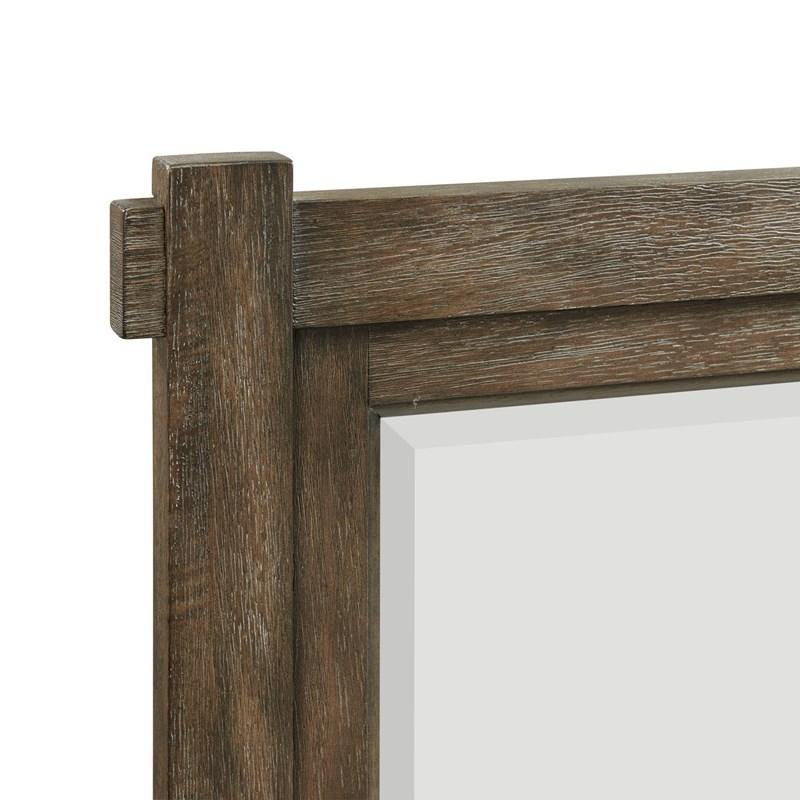 Large Picture of Elements International Scott SC300MR Dresser Mirror - Walnut