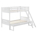 Coaster Furniture Littleton 405052WHT Wood Twin Over Full Bunk Bed - White
