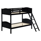 Coaster Furniture Littletown 405053BLK Twin over Twin Bunk Bed