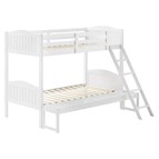Coaster Furniture Littletown 405054WHT Twin over Full Bunk Bed