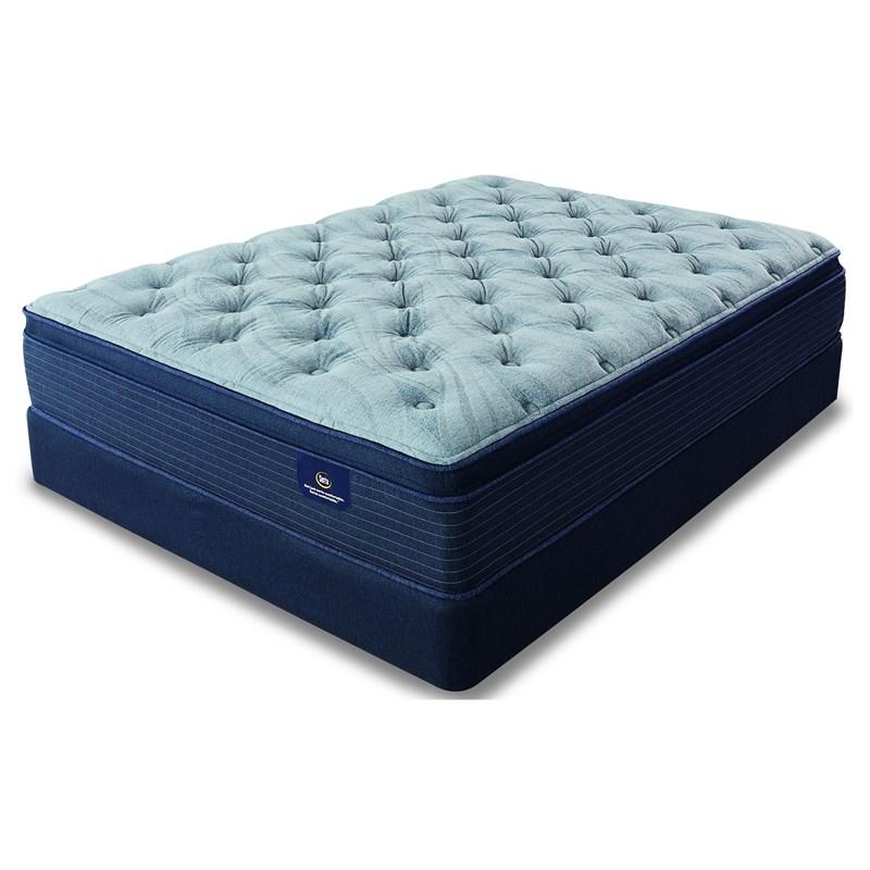 Serta Grandmere Plush Pillow Top Mattress Set (Queen)