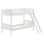 Coaster Furniture Littleton 405051WHT Wood Twin Over Twin Bunk Bed - White