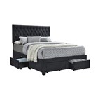 Coaster Furniture Soledad 305877F Upholstered Full Storage Panel Bed - Grey